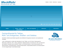 Tablet Screenshot of meckrohr.de